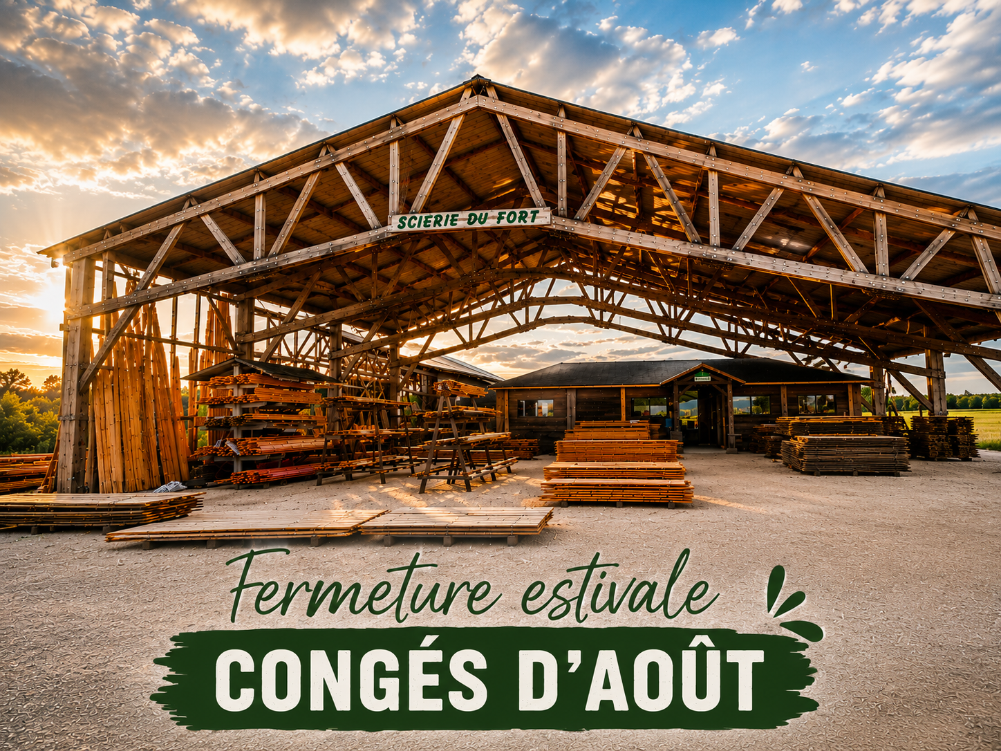 Fermeture estivale – Congés d'août