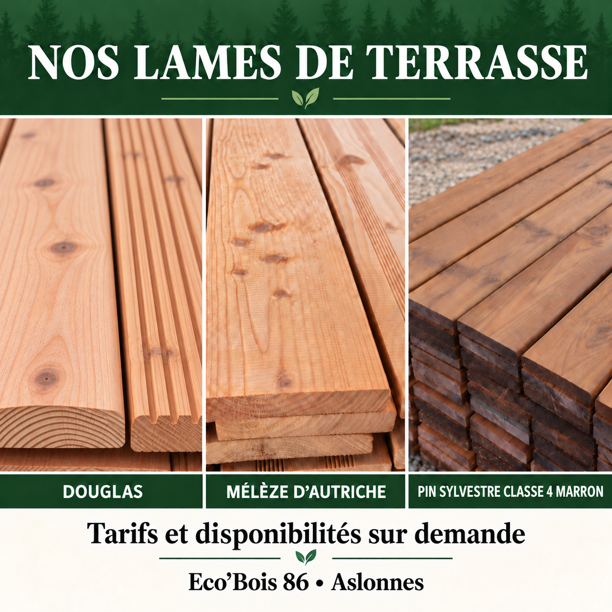 TERRASSE EN BOIS POUR VOS EXTÉRIEURS
